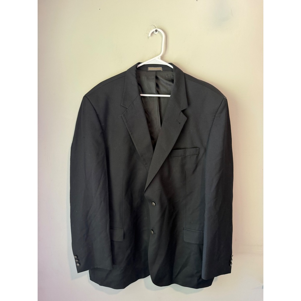 Lacrosse Mens Black Two Button Blazer Sport Coat Crest Buttons South Africa